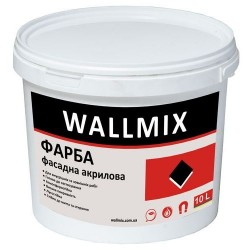 Акриловая краска для наружных работ Wallmix AF11 10л-15 кг Картинка 1000101055