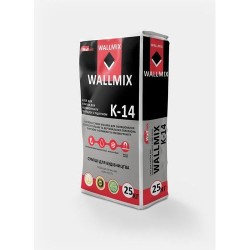 Клей для керамограніту і теплих підлог Wallmix K14 25 кг Картинка 1000101012