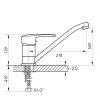 Смеситель для кухни ZERIX PED-A 182 ZX0060 Картинка 100203908