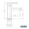 Смеситель для раковины Cosh CRMS-09-001F Картинка 100203306
