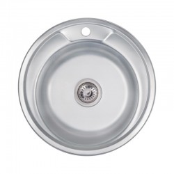 Кухонна мийка Lidz 490-A Decor 0,8 мм LIDZ490ADEC Картинка 100202657