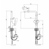 Змішувач для кухні з висувним виливом Qtap Iris CRM 007F Картинка 100201430