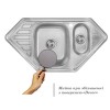 Кухонна мийка Imperial 9550-С Decor з доп чашею (IMP9550СDECD) Картинка 4709875713