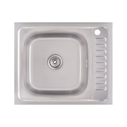 Кухонна мийка Lidz 6050-L Decor 0,6 мм LIDZ6050L06DEC Картинка 100202614