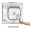 Кухонна мийка Lidz 6060-R Satin 0,6 мм LIDZ6060RSAT06 Картинка 100202602