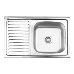 Кухонна мийка Lidz 5080-R Satin 0,8 мм LIDZ5080RSAT8 Картинка 100202635