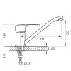 Смеситель для кухни ZERIX PED-A 135 ZX0057 Картинка 100203906