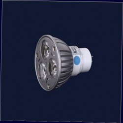 Лампочка MR16 220V 3*1W LED холодный Картинка