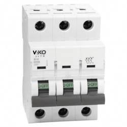 Автоматический выключатель Viko 3P хар.С 16A 4,5kA Картинка